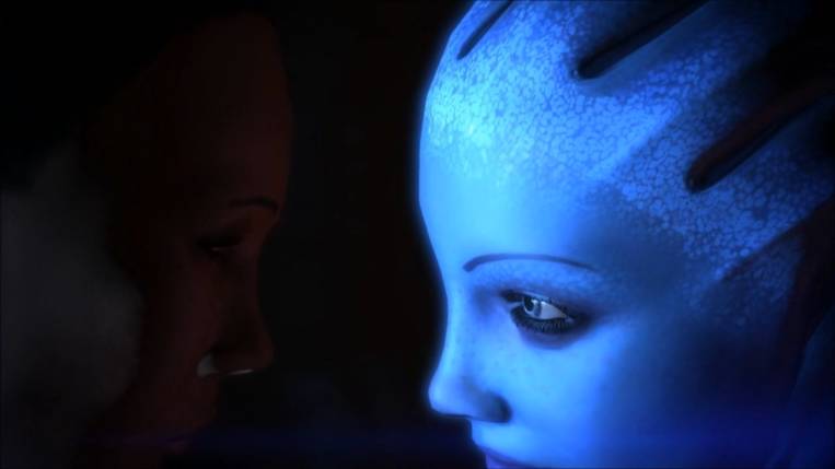 Liara T'Soni dans une romance de Mass Effect hentai